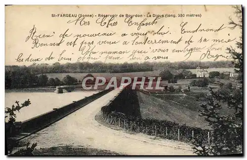 Cartes postales St Fargeau Reservoir de Bourdon La Digue