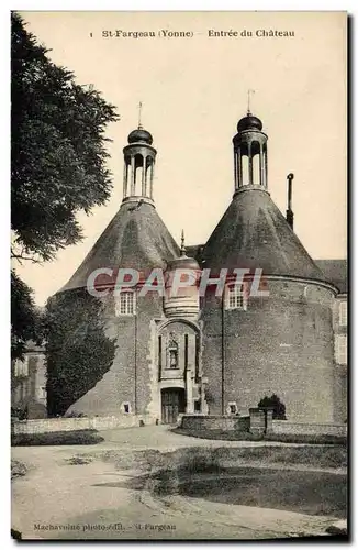 Cartes postales St Fargeau Entree du Chateau