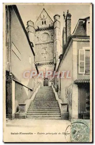 Cartes postales St Florentin Entree principale de l'Eglise