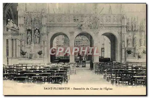 Ansichtskarte AK St Florentin Ensemble du Choeur de l&#39Eglise