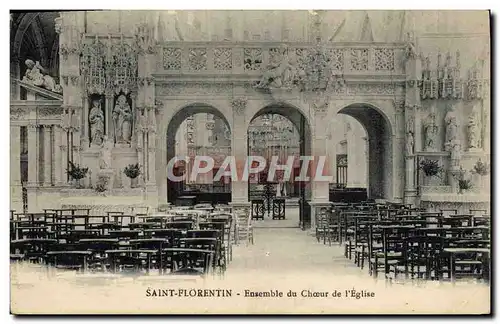 Cartes postales Saint Florentin Ensemble du Choeur de l'Eglise