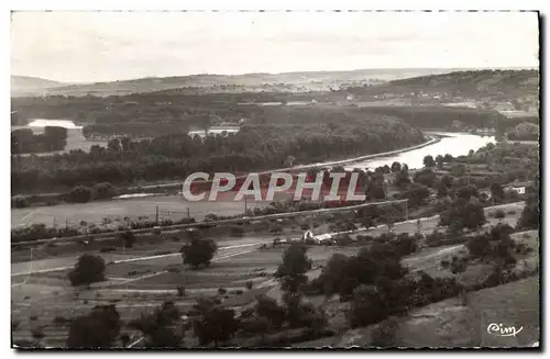 Moderne Karte St Julien du Sault Vallee de l&#39Yonne Vue sur l&#39Ecluse de Villevallier