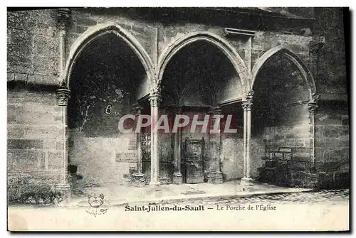 Cartes postales Saint Julien du Sault Le Porche de l&#39Eglise