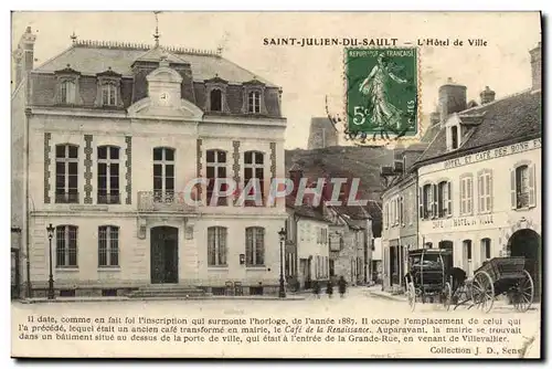 Cartes postales Saint Julien du Sault L&#39Hotel de Ville