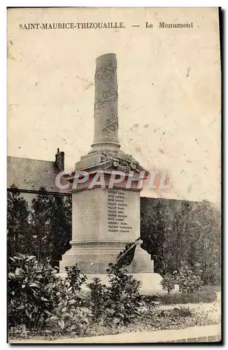 Cartes postales Saint Maurice Thizouaille Le Monument