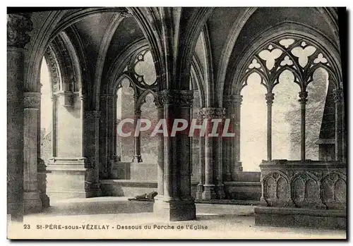 Cartes postales Saint Pere sous Vezelay Dessous du Porche de l&#39Eglise