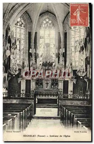 Cartes postales Seignelay Interieur de l'Eglise