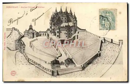 Ansichtskarte AK Seignelay Ancien Chateau de Colbert