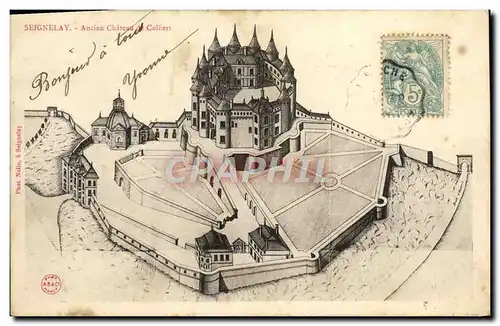 Cartes postales Seignelay Ancien Chateau de Colbert
