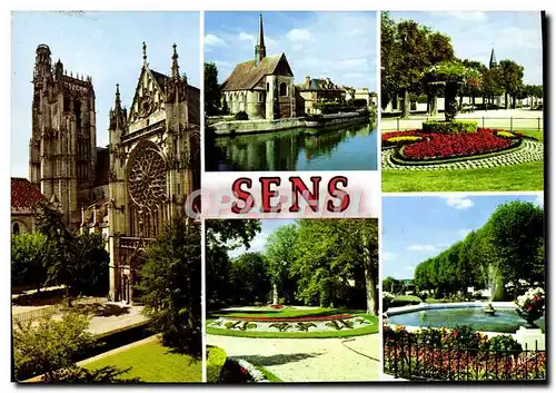 Cartes postales moderne Sens cathedrale Saint Etienne Moise et la tour de pierre