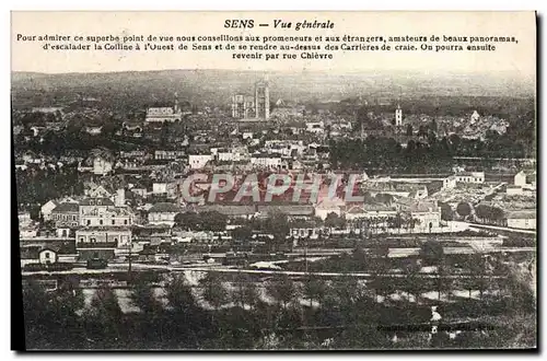 Cartes postales Sens Vue Generale