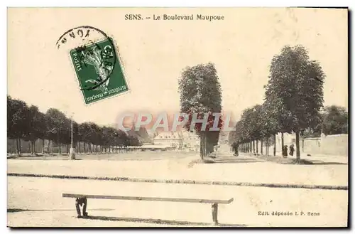 Cartes postales Sens Le Boulevard Maupoue