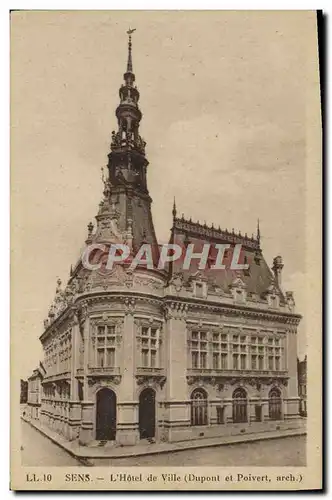 Cartes postales Sens L'Hotel de Ville