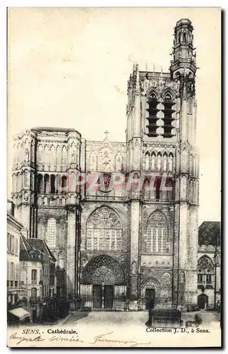 Cartes postales Sens Cathedrale