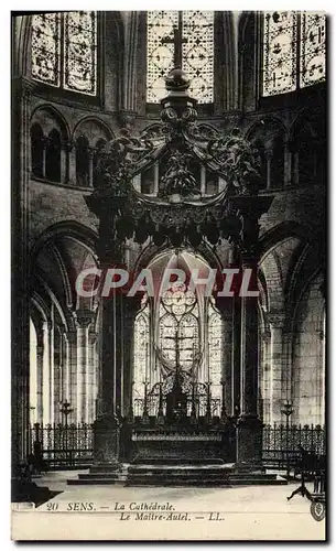 Cartes postales Sens La Cathedrale Le Maitre Autel