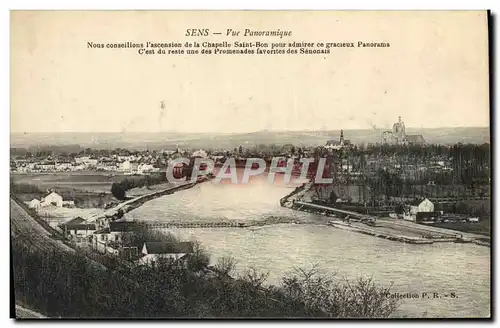 Cartes postales Sens Vue Panoramique Nous conseilions l'ascension de la Chapelle Saint Bon pour admirer