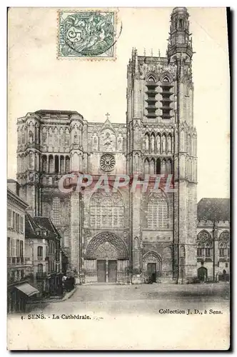 Cartes postales Sens La Cathedrale