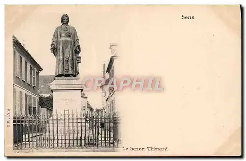 Cartes postales Sens Le baron Thenard