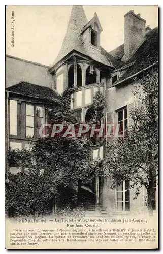 Cartes postales Sens La Tourelle d'Escalier de la maison Jean Cousin Rue Jean Cousin