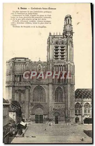 Cartes postales Sens Cathedrale Saint Etienne