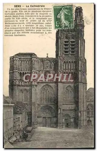 Cartes postales Sens La Cathedrale