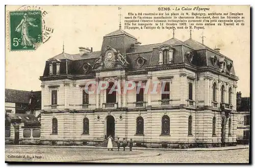 Cartes postales Sens La Caisse d'Epargne
