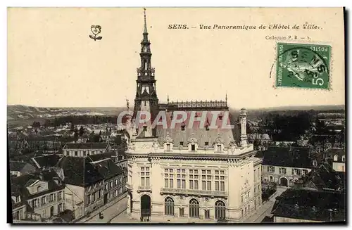 Cartes postales Sens Vue Panoramique de L'Hotel de Ville