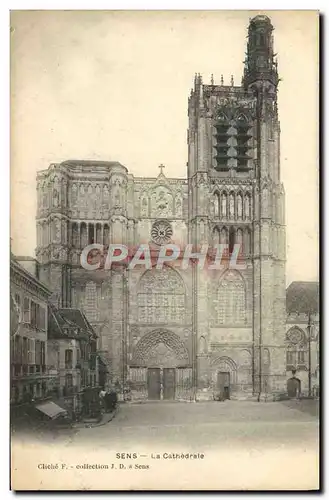 Cartes postales Sens La Cathedrale