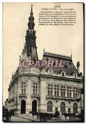 Cartes postales Sens L&#39Hotel de Ville Vue d&#39ensemble