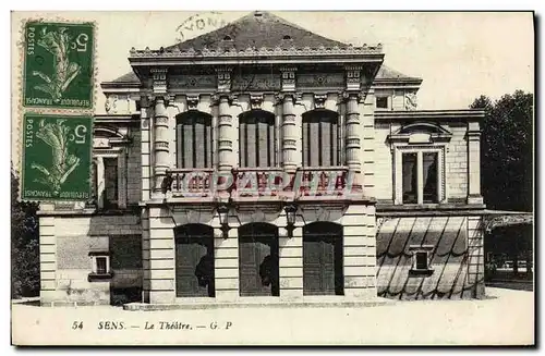 Cartes postales Sens Le Theatre