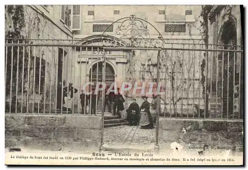 Cartes postales Sens L'Entree du Lycee
