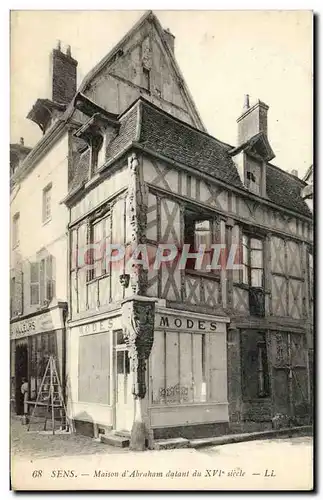 Cartes postales Sens Maison d'Abraham datant du 16eme