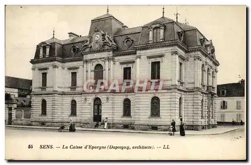 Cartes postales Sens La Caisse d'Epargne