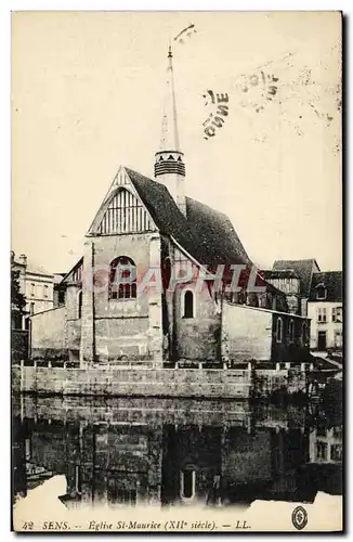 Cartes postales Sens Eglise St Maurice