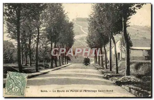 Cartes postales Sens La Route de Paron et l&#39Ermitage Saint Bond