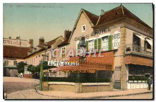 Cartes postales Sens L'Hotel de l'Ecu Garage