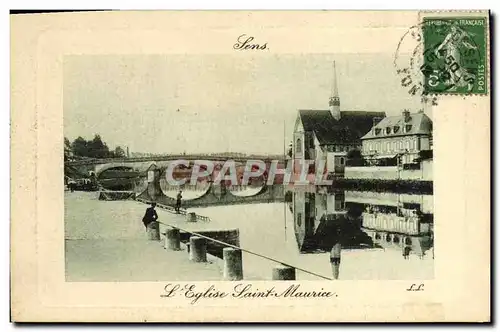 Cartes postales Sens L&#39Eglise Saint Maurice