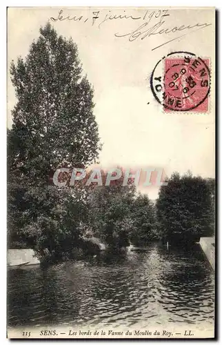 Cartes postales Sens Les bords de la Vanne du Moulin du Roy