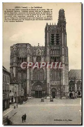 Cartes postales Sens La Cathedrale