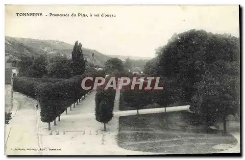 Cartes postales Tonnerre Promenade Du Patis A Vol D&#39Oiseau