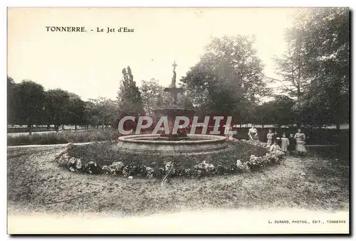 Cartes postales Tonnerre Le Jet D&#39Eau