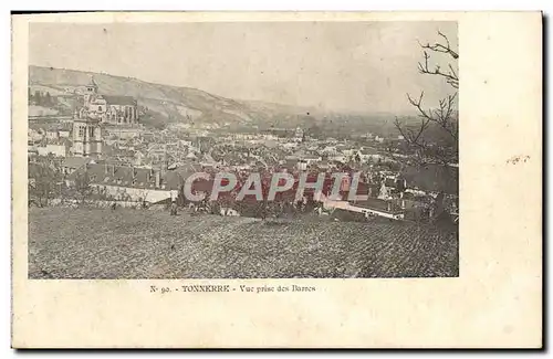 Cartes postales Tonnerre Vue prise des Barres