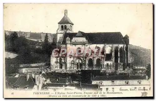 Ansichtskarte AK Tonnerre L&#39Eglise Saint Pierre Facade sud de la Renaissance