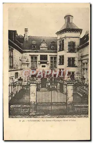 Cartes postales Tonnerre La Caisse d'Epargne Hotel d'Uzes