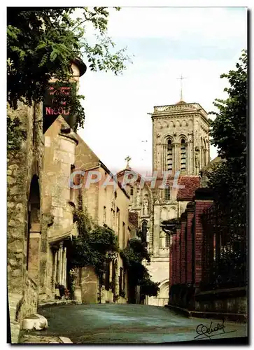 Cartes postales moderne Vezelay Rue St Pierre La Basilique Ste Madeleine