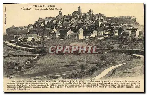 Cartes postales Vezelay Vue Generale