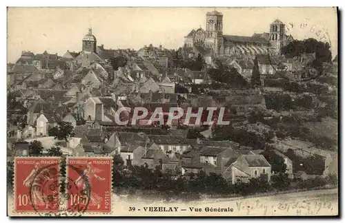 Cartes postales Vezelay Vue Generale