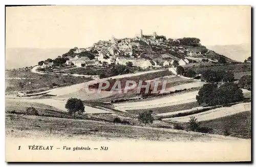 Cartes postales Vezelay Vue Generale