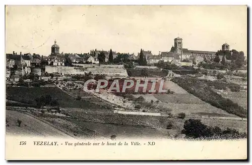 Cartes postales Vezelay Vue Generale Sur le Haut de La Ville