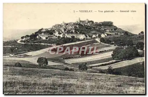 Cartes postales Vezelay Vue Generale